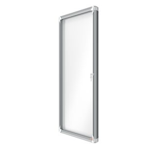 Bacheca per esterni - fondo magnetico bianco - 9 fogli A4 - verticale - Nobo - immagine 2