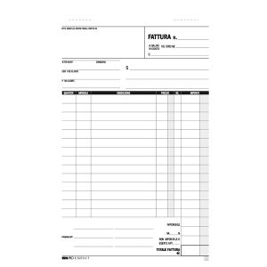 Blocco fattura 1 aliquota - 33 fogli 3 copie autoricalcanti - 23 x 14,8cm - Edipro - immagine 4