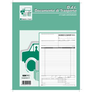 Blocco DDT - 33 fogli 3 copie autoricalcanti - 29,7 x 22cm - Edipro - immagine 1