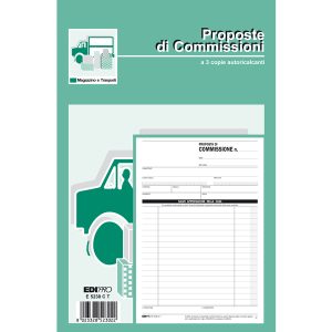Blocco copia commissioni - 3 copie autoricalcanti - 23 x15 cm - 33 fogli - Edipro - immagine 2