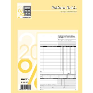 Blocco DDT/fattura - 3 copie autoricalcanti - 29,7 x 22cm - 33 fogli - Edipro - immagine 1
