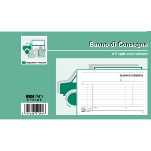 Blocco buoni consegna - 33 fogli 3 copie autoricalcanti - 10 x 17cm - Edipro - immagine 1