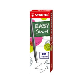 Mine Easystart - mina 3,15mm - gradazione HB - Stabilo - astuccio 6 mine - immagine 1