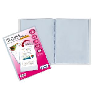 Portalistini personalizzabile Sviluppo - buccia - 22x30 cm - 140 buste - trasparente - Favorit - immagine 1