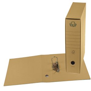 Registratore Eco New - dorso 8 cm - protocollo 23 x 33 cm - camoscio - Brefiocart - immagine 1