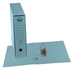 Registratore Eco New - dorso 8 cm - protocollo 23 x 33 cm - azzurro - Brefiocart - immagine 1