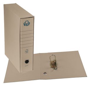 Registratore Eco New - dorso 8 cm - protocollo 23 x 33 cm - grigio - Brefiocart - immagine 1