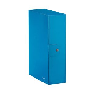 Scatola progetto WOW - dorso 10 cm - blu metallizzato - Leitz - immagine 1
