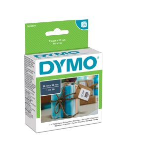 Rotolo 750 etichette LW S0929120 - 25x25 mm - multiuso rimovibile - bianco - Dymo - immagine 1