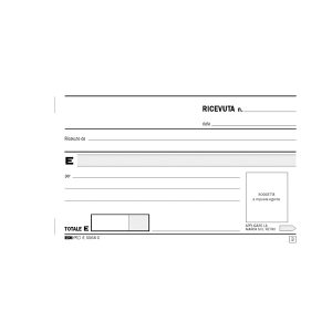 Blocco ricevute generiche - 33 fogli 3 copie autoricalcanti - 9,9 x 17cm - Edipro - immagine 4