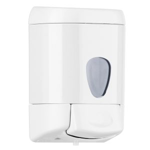 Dispenser da muro Prestige per sapone liquido - 15,9x8x10,5 cm - capacità 0,55 L - bianco - Mar Plast - immagine 1