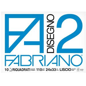 Album F2 - 24x33cm - 10 fogli - 110gr - liscio squadrato - punto metallo - Fabriano - immagine 1