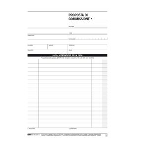 Blocco copia commissione - 50 fogli 2 copie autoricalcanti - 23 x 15cm - Edipro - immagine 1
