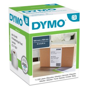 Rotolo 220 etichette LW S0904980 - 104 x 159 mm - XL indirizzi - bianco - Dymo - immagine 1