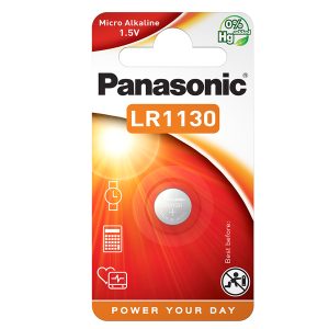 Micropila LR1130 - 1,5V - a pastiglia - Panasonic - blister 1 pezzo - immagine 1