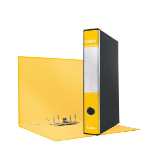Registratore Oxford G84 - dorso 5 cm - protocollo 23x33 cm - giallo - Esselte - immagine 1