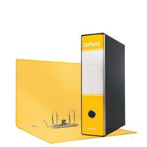 Registratore Oxford G85 - dorso 8 cm - protocollo 23x33 cm - giallo - Esselte - immagine 1