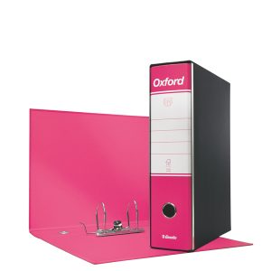 Registratore Oxford G85 - dorso 8 cm - protocollo 23x33 cm - fucsia - Esselte - immagine 1