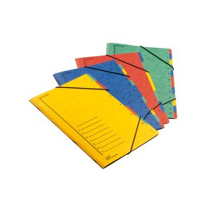 Classificatore numerico 1/7 - 7 scomparti - con elastici - 24x34 cm - colori assortiti - Fraschini - immagine 1