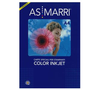 Vinile color vambj 8304 - per inkjet - A4 - adesivo - bianco - 10 fogli - As Marri - immagine 1