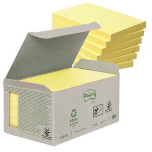 Blocco Post it® Notes Green - 655-1B - 76 x 127 mm - giallo - 100 fogli - riciclato 100% - Post it® - immagine 1