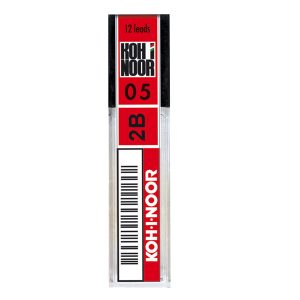 Micromine -  mina 0,5mm - gradazione 2B - Koh.I.Noor - astuccio 12 mine - immagine 1
