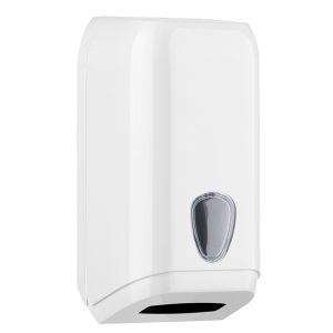 Dispenser di carta igienica in fogli - 15,8x13x30,7 cm - bianco - Mar Plast - immagine 1
