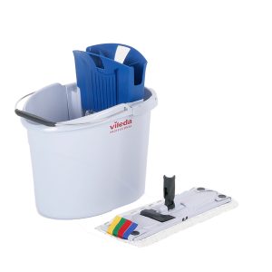 Kit UltraSpeed Mini - secchio da 10 L con strizzatore + mop + telaio 34 cm - mix di prodotti in omaggio inclusi - Vileda - immagine 1