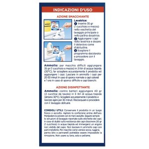 Additivo Omino Bianco disinfettante per tessuti - 450 gr - Omino Bianco - immagine 3