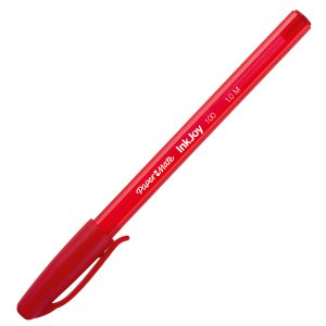Penna a sfera con cappuccio Inkjoy 100  - punta 1,0mm - rosso - Papermate - immagine 1