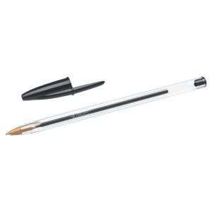 Penna a sfera Cristal  - punta media 1,0mm - nero - Bic - conf.  90+10 pezzi - immagine 2