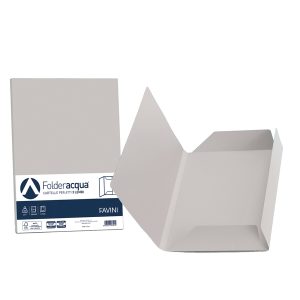 Cartelline 3 lembi Acqua - 200 gr - 24,5x34,5 cm - ghiaccio - Favini - conf. 25 pezzi - immagine 1