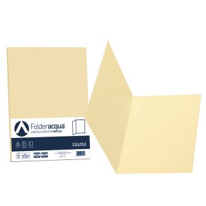 Cartelline semplici Acqua - 200 gr - 25x34 cm - camoscio - Favini - conf. 50 pezzi - immagine 1