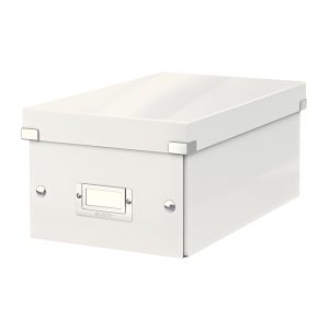 Scatola archivio Click & Store - per DVD - 20,6x14,7x35,2 cm - bianco - Leitz - immagine 1