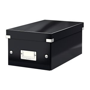 Scatola archivio Click & Store - per DVD - 20,6x14,7x35,2 cm - nero - Leitz - immagine 1