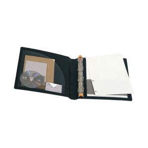 Raccoglitore Exabinder Exactive® - 4 anelli a D 30 mm - 29,7x24,2 cm - PPL - nero - Exacompta - immagine 1