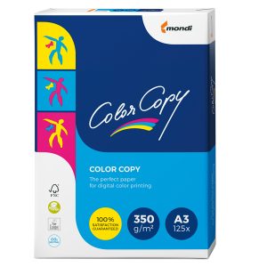 Carta Color Copy - A3 - 350 gr - bianco - Mondi - conf. 125 fogli - immagine 1