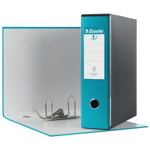 Registratore Eurofile G53 - dorso 8 cm - commerciale 23x30 cm - turchese - Esselte - immagine 1
