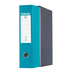Registratore Eurofile G55 - dorso 8 cm - protocollo 23x33 cm - turchese - Esselte - immagine 1