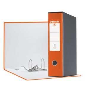 Registratore Eurofile G55 - dorso 8 cm - protocollo 23x33 cm - arancione - Esselte - immagine 1