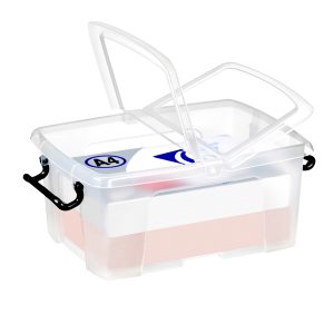Contenitore multiuso con coperchio - 38,5x29,5x17,5 cm - 12 L - PPL - trasparente - Strata - immagine 1