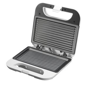 Tostiera a piastre Tostina - 13x23 cm - 750 W - bianco - Melchioni family - immagine 1