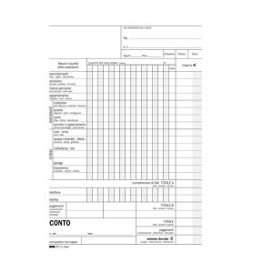 Blocco conto albergo/pensione - 15 giorni - uso mano - 23 x 15cm - 100 fogli - Edipro - immagine 1