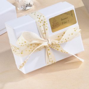 Etichette adesive ovali GL4 - in carta - permanenti - 22 x 16 mm - 120 et/fg - 100 fogli - oro satinato - Tico - immagine 2
