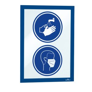 Cornice espositiva Duraframe - A4 - 21 x 29,7 cm - blu - Durable - immagine 1