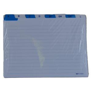Schede - rubrica A/Z -  17x24 cm (orizzontale) - bianco - Edipro - immagine 1