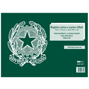 Blocco carico/scarico rifiuti non detentori (Mod. B) - 22,5 x 29,7cm - 100pg - numerate - Edipro - immagine 1