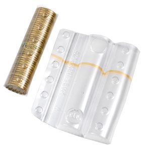Blister portamonete - 20 cent - fascia arancio - Iternet - sacchetto da 100 blister - immagine 1