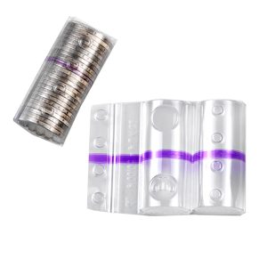 Blister portamonete - 2 euro - fascia viola - Iternet - sacchetto da 100 blister - immagine 1