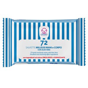 Salviette profumate Cotonet Aloe - Logex Professional - conf. richiudibile da 72 pezzi - immagine 1